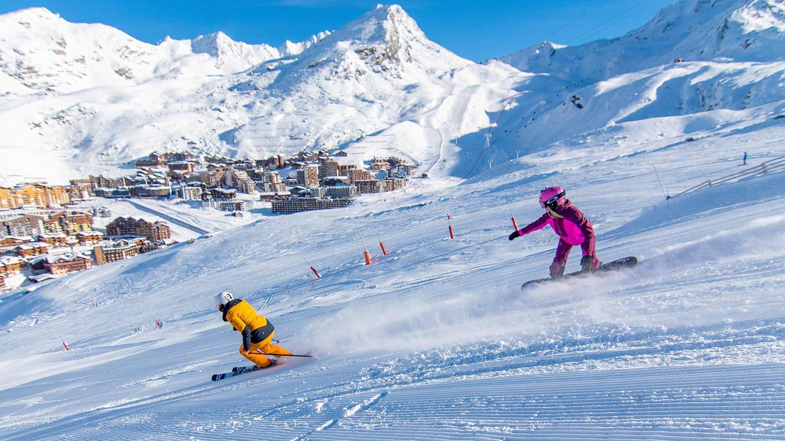 Перевозка лыж и сноубордов в Три Долины Франция